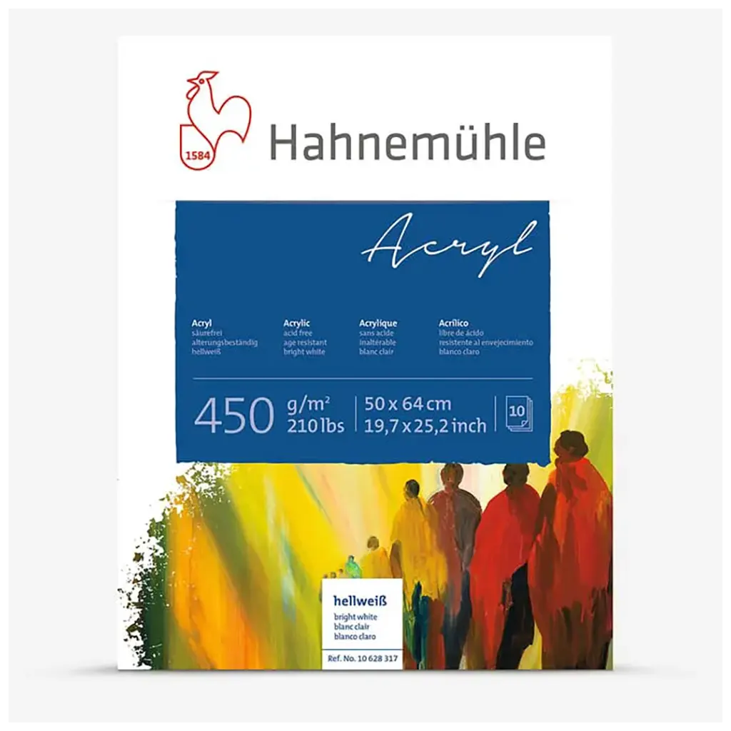 Acrylic Block 450gsm 50x65cm 10 Sheets
