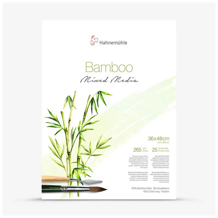 Mixed Media Block "Bamboo" 265gsm 36x48cm 25 Sheets