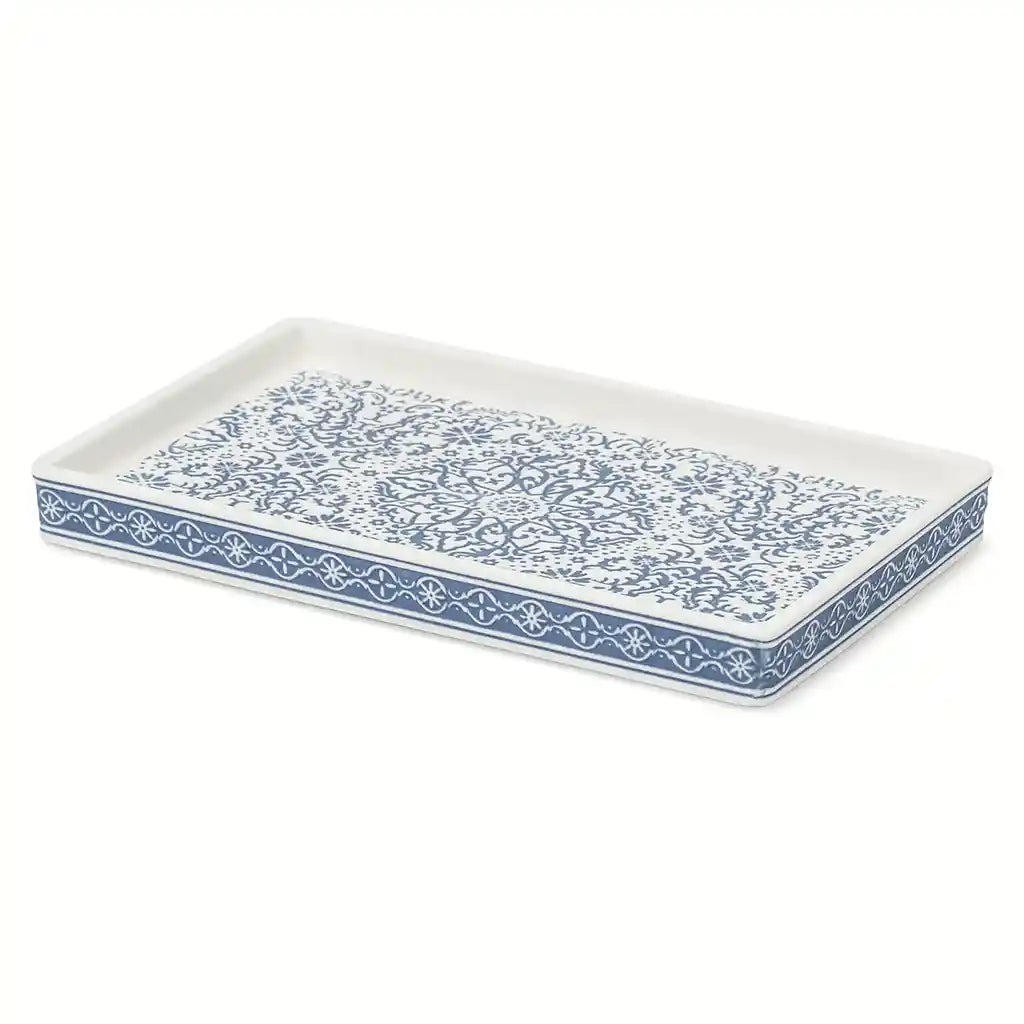 Ceramic Delf Print Vanity Tray, Amsterdam