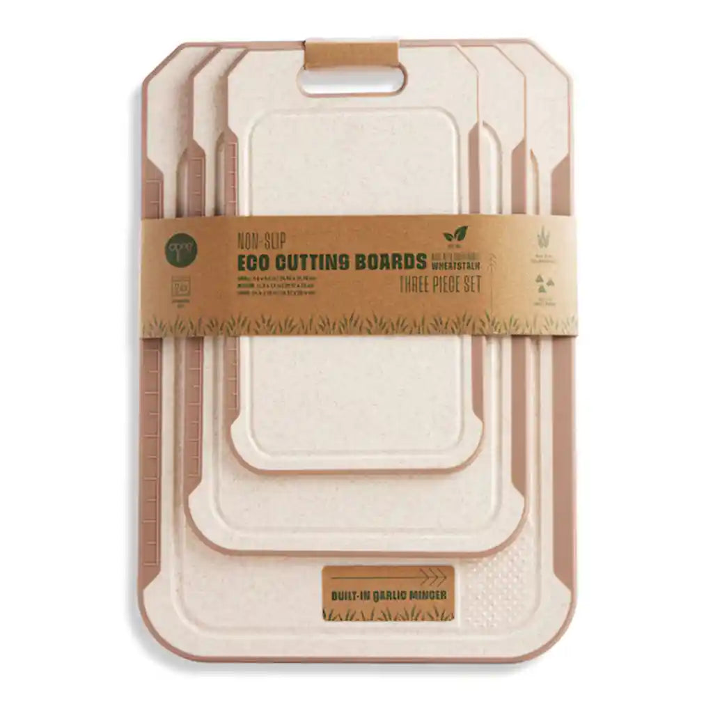 3pc Nonslip Wheatstalk Cutting Board