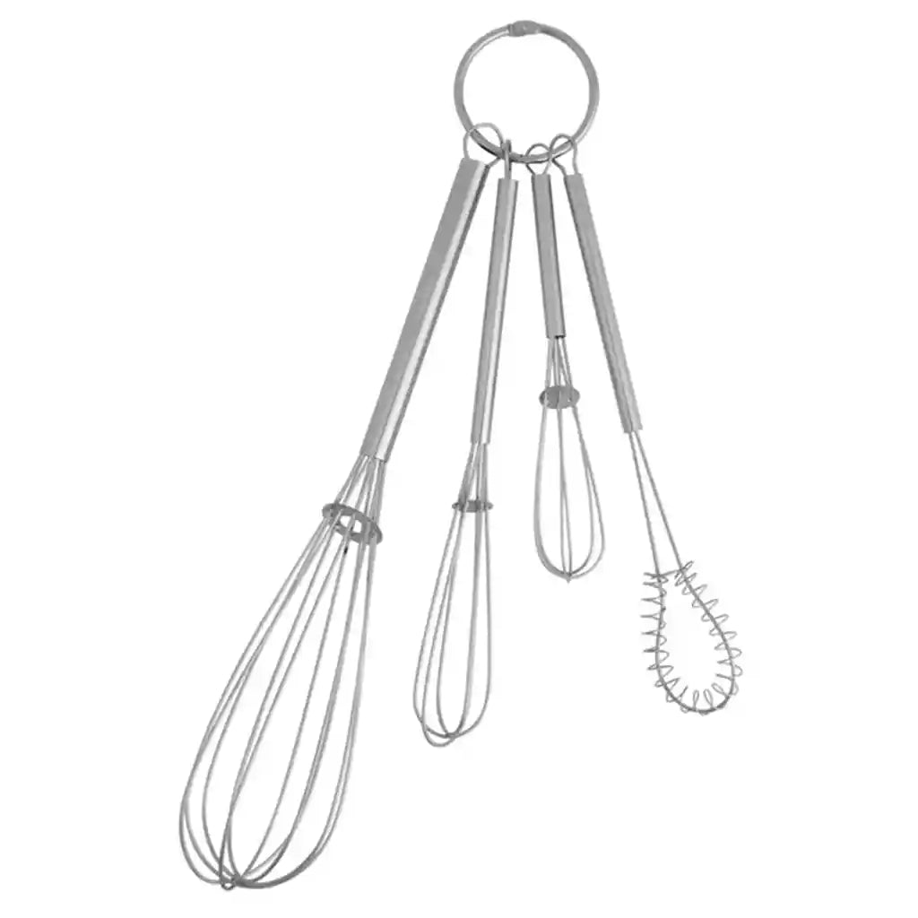 4pc Stainless Steel Mini Whisks Set