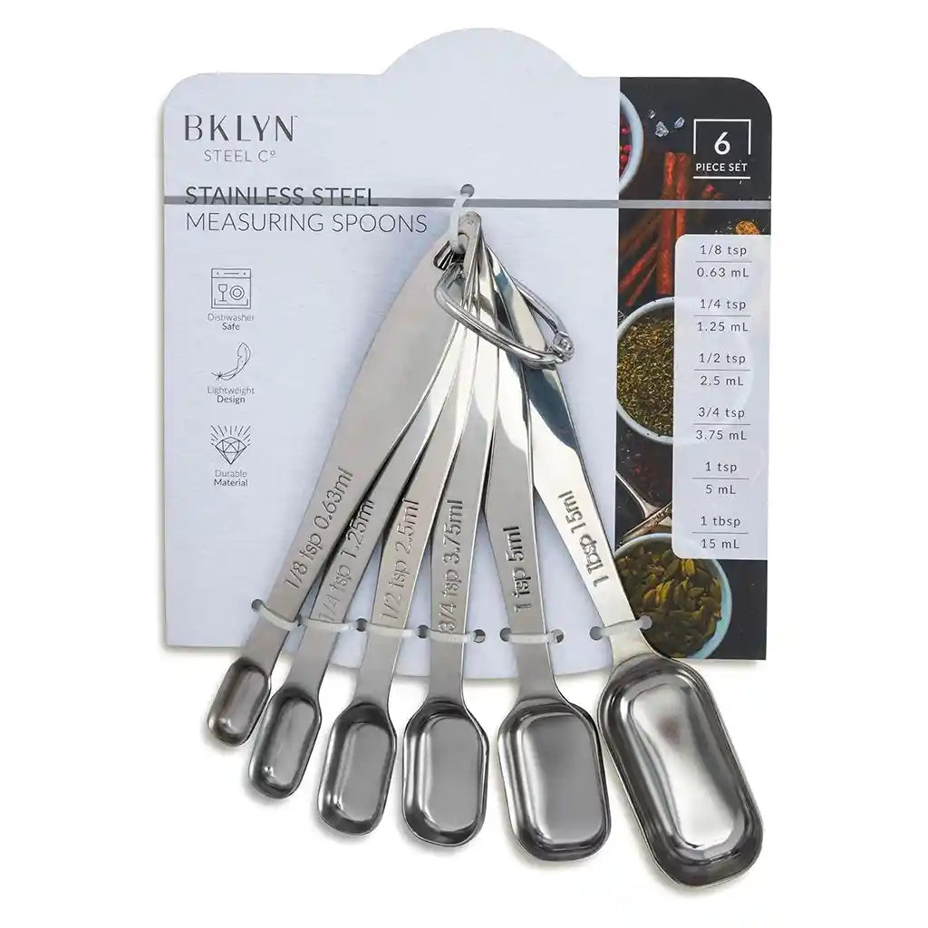 6pc Stainless Steel Measuring Spoons