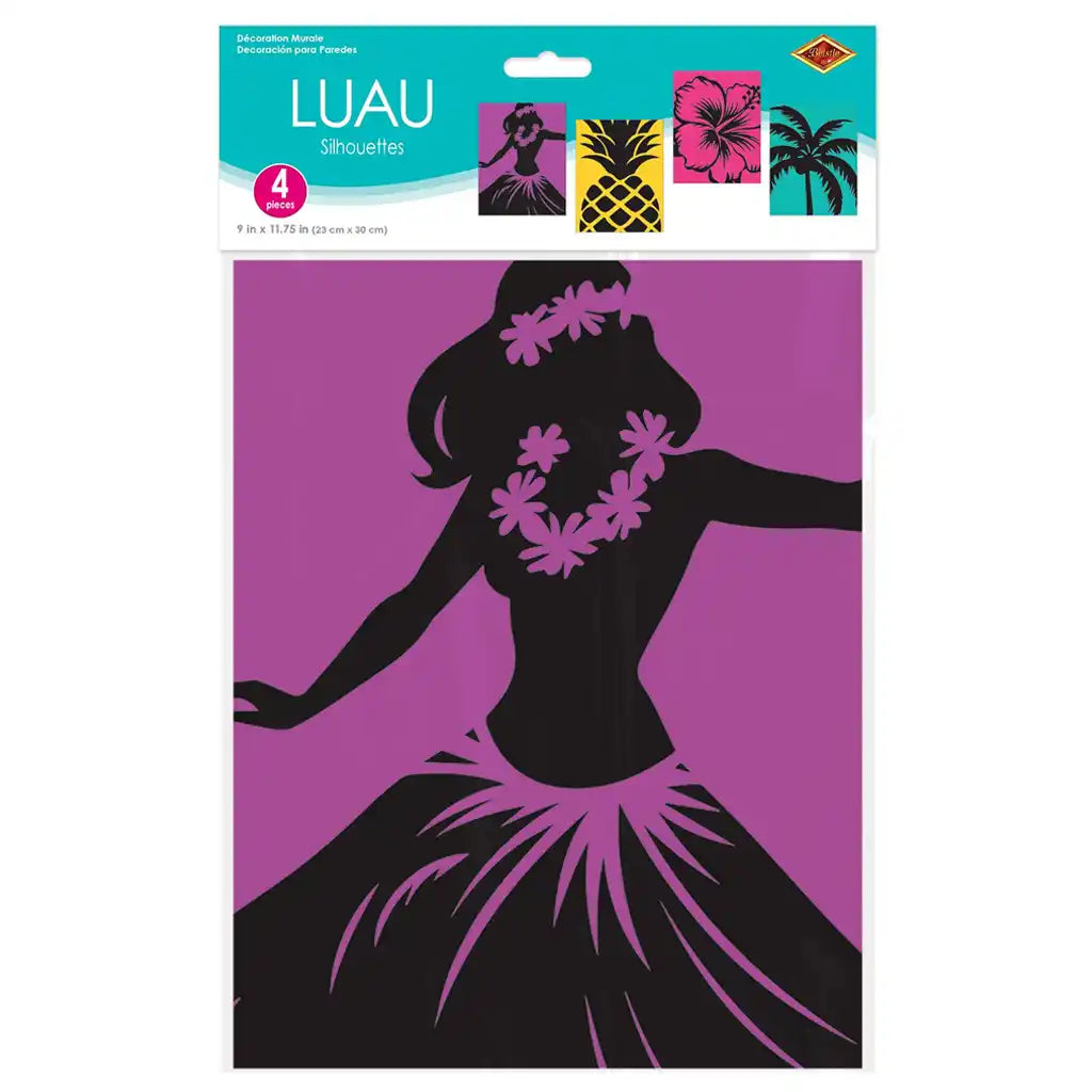 Luau Silhouettes, 9in x 11.75in
