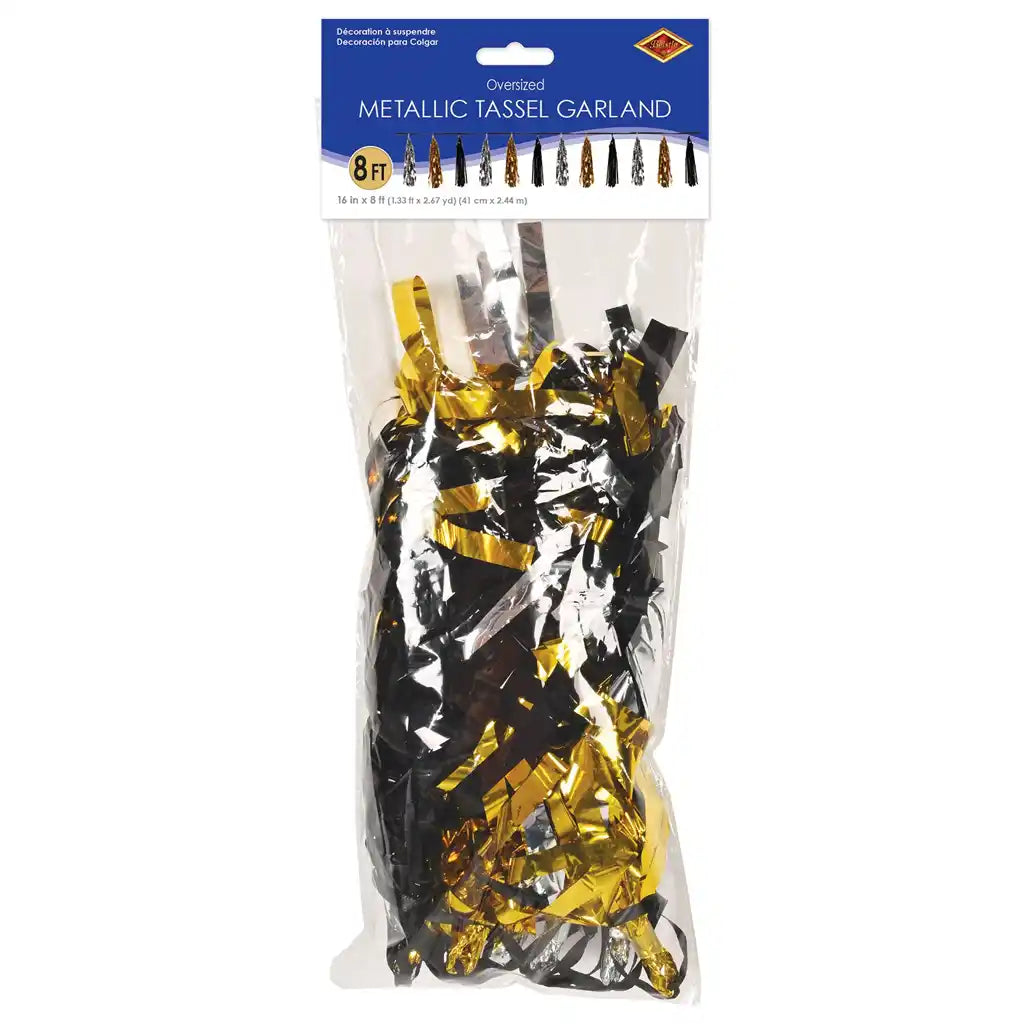 Oversized Metallic Tassel Garland