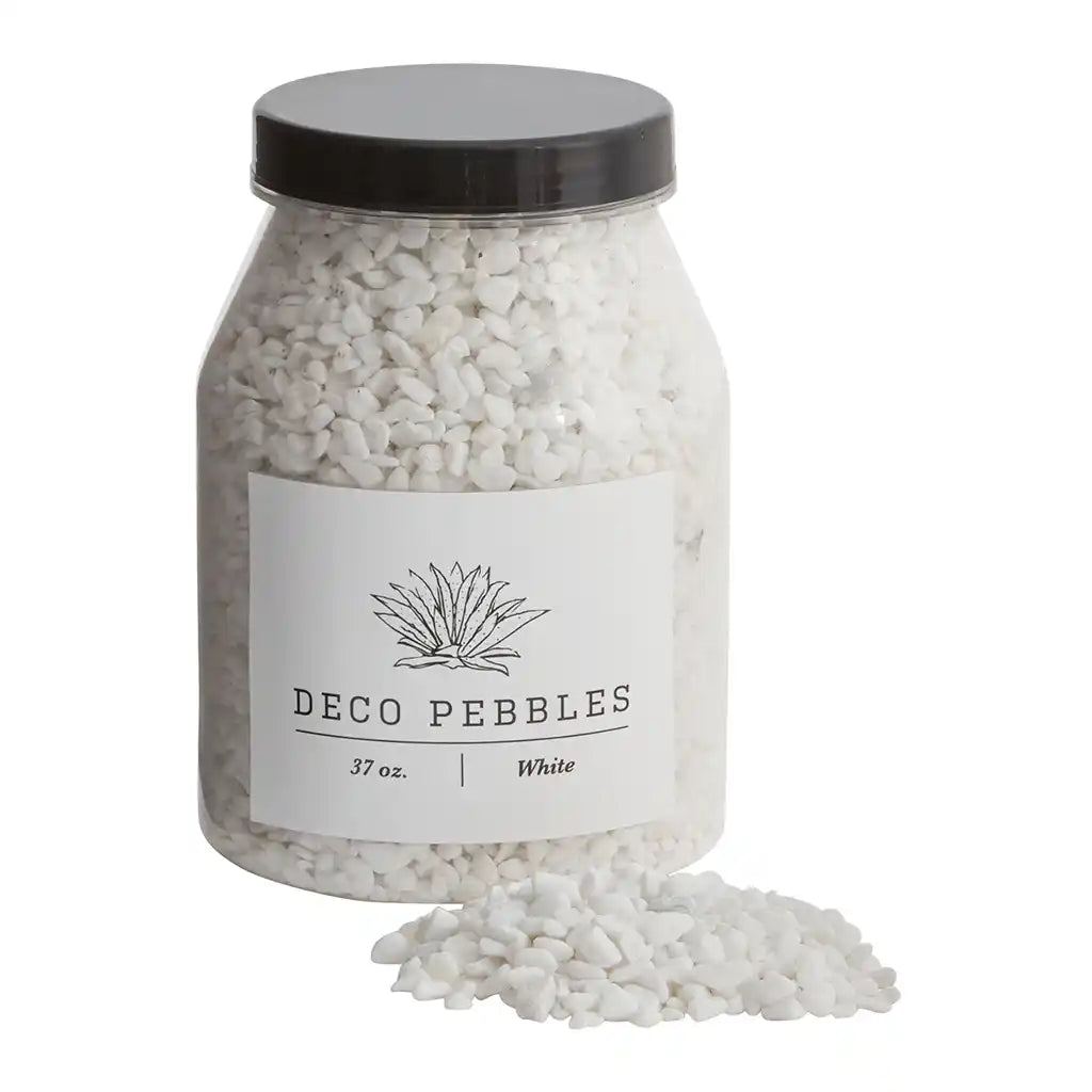 White Deco Pebbles, 37oz