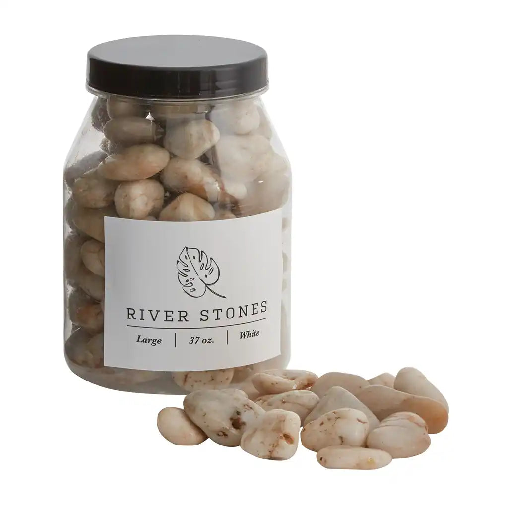 Large River Stones 37oz, White