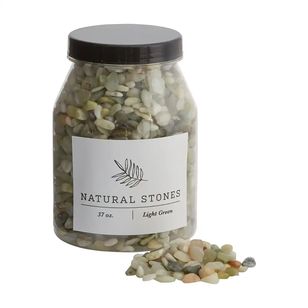 Light-Green Natural Stones, 37oz