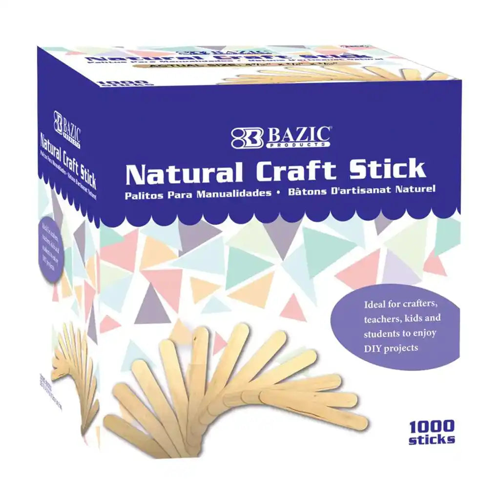 BAZIC Natural Craft Stick (1000/Box)