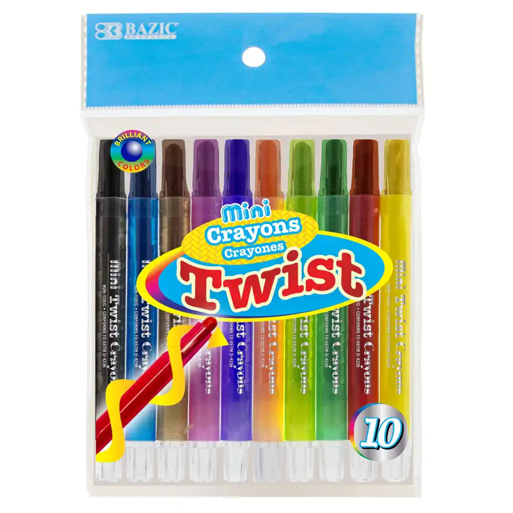 Mini Crayons Twist 10 Color