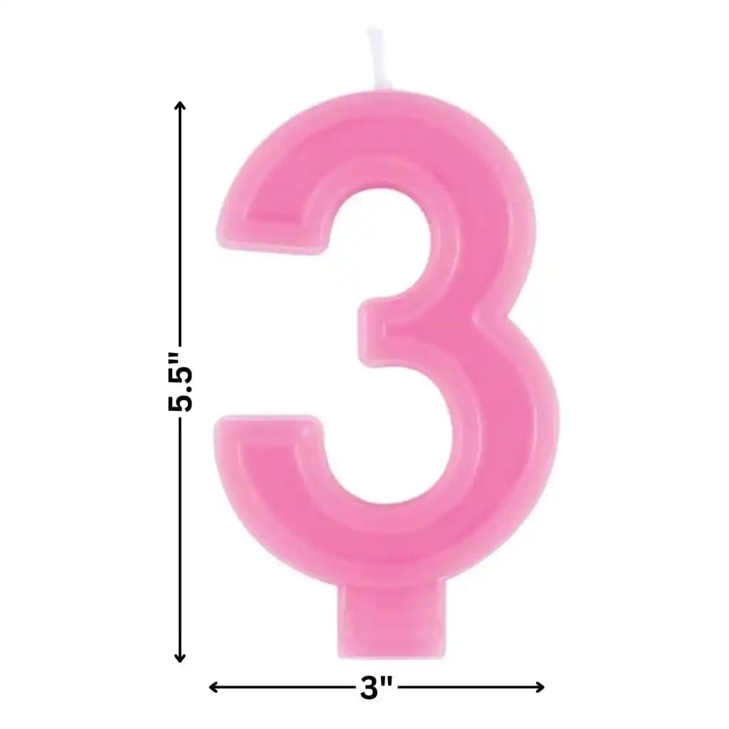 Numeral Bday Candle #3
