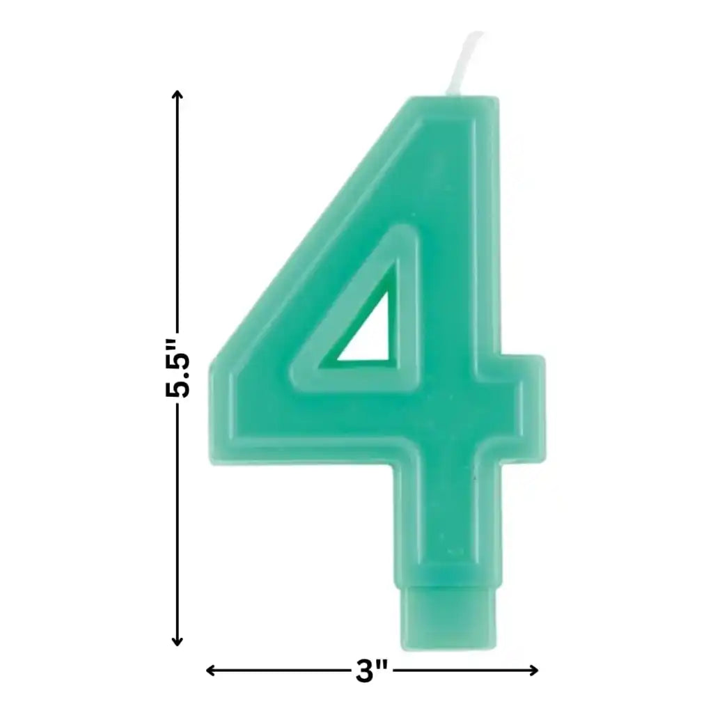 Numeral Bday Candle #4