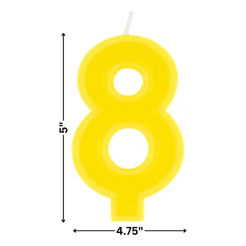 Numeral Bday Candle #8