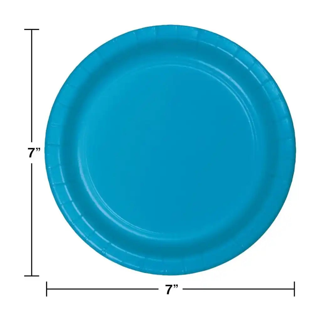 Turquoise Lunch Plate 7in, 24ct
