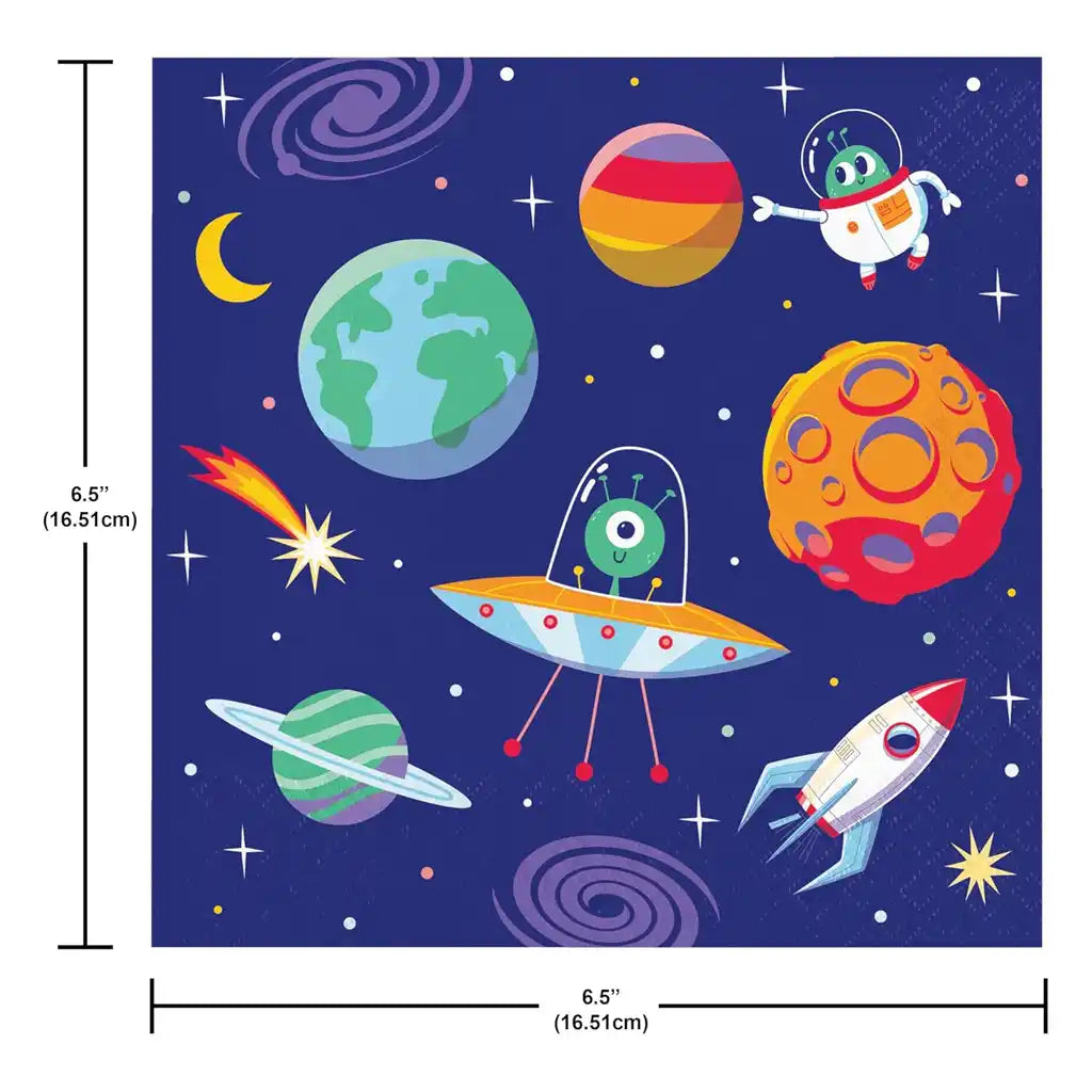 Space Adventures Luncheon Napkins 16ct, 2Ply