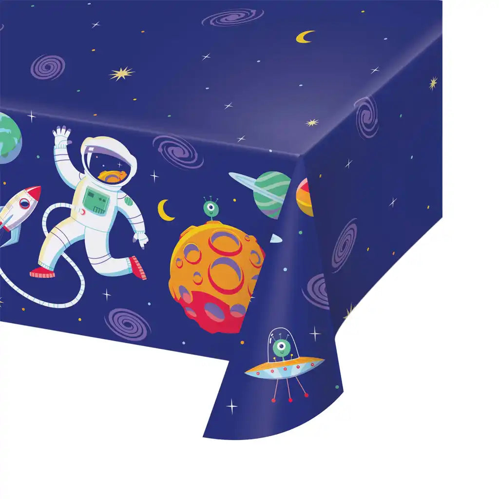 Space Adventures Paper Tablecover, 54in x 96in