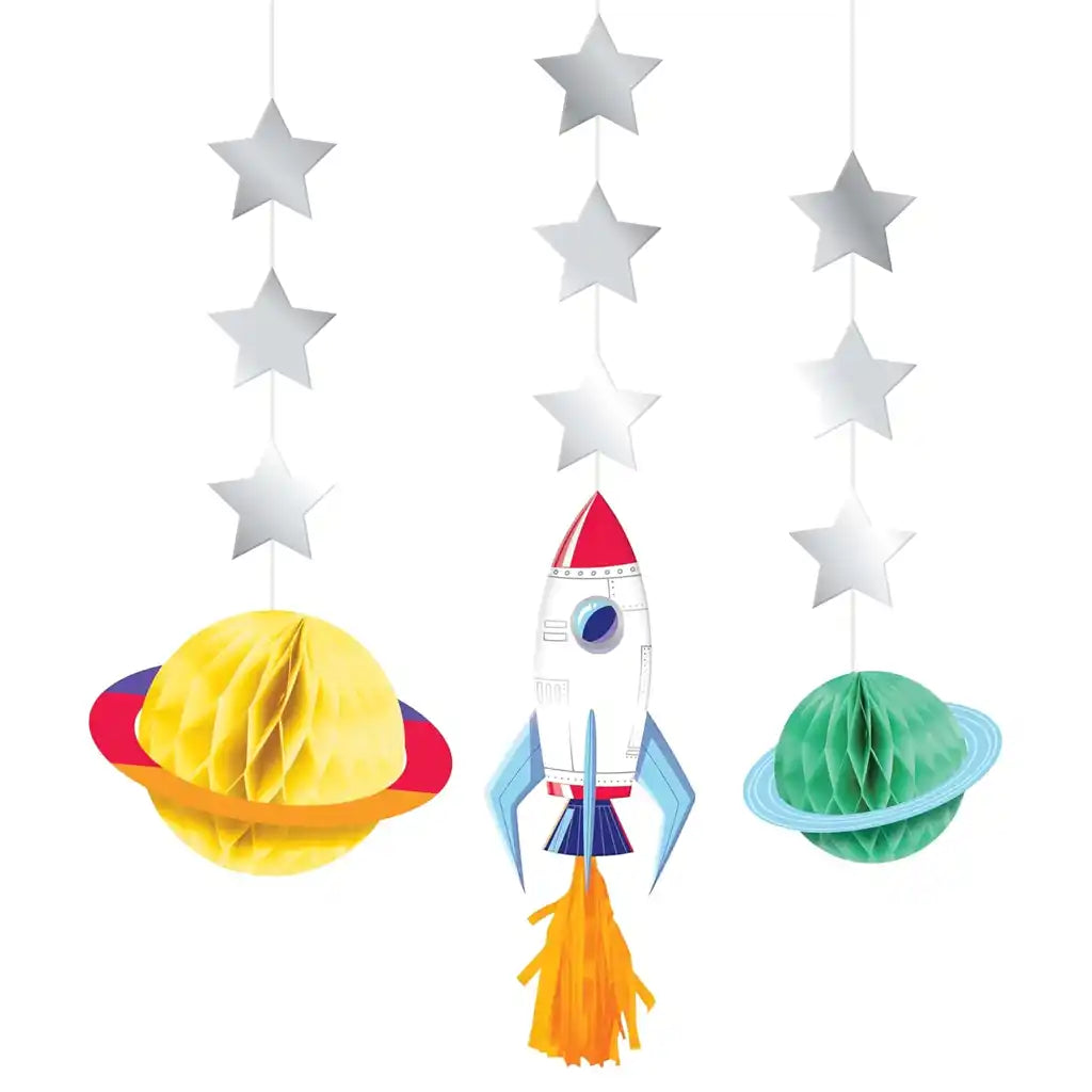 Space Adventures Hanging Cutouts, 3ct