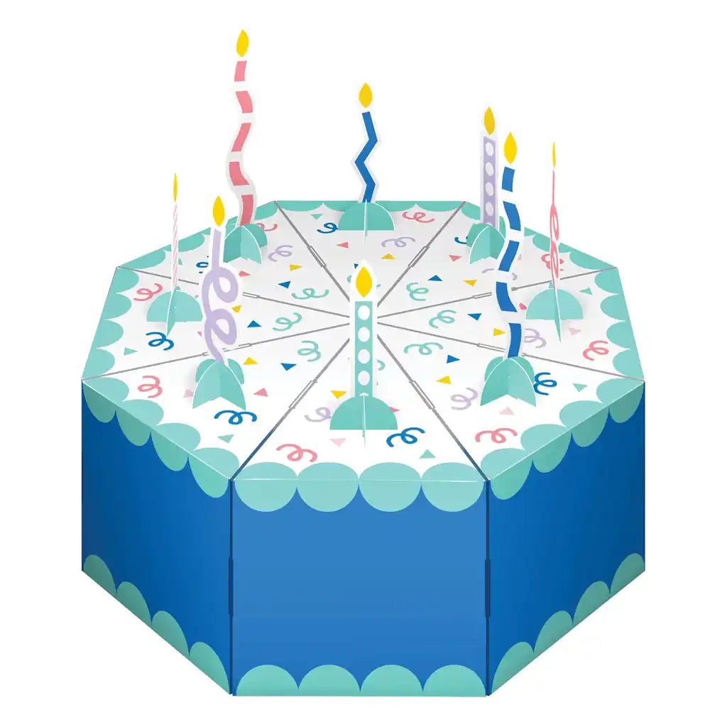 3D Party Patterns Favor Box Centerpiece, 8ct