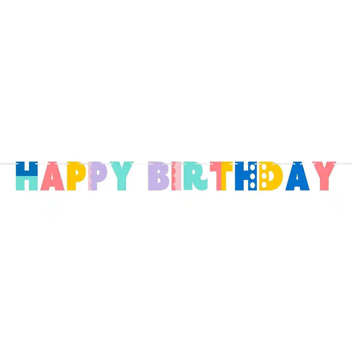 Party Patterns Happy Birthday Banner