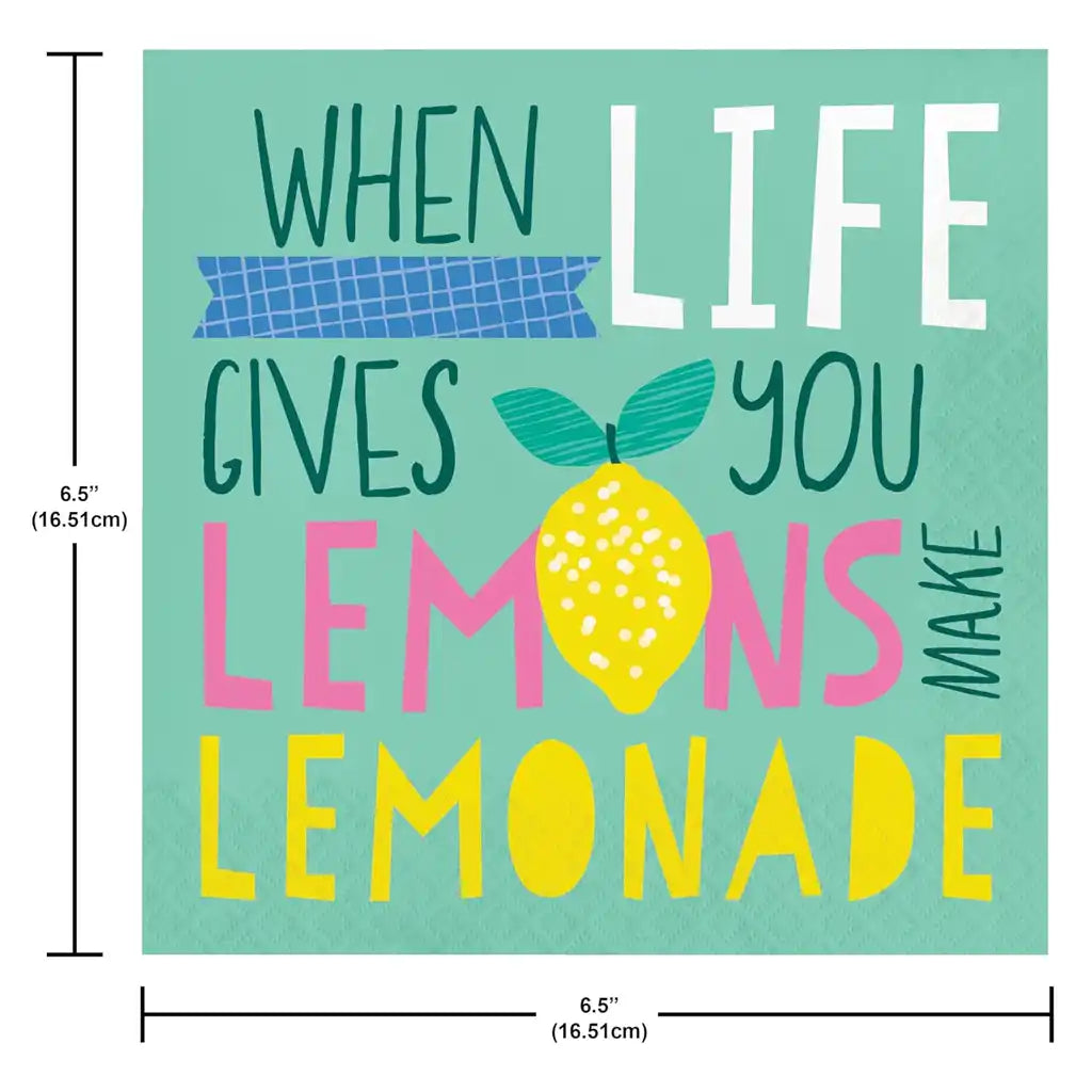Luscious Lemons Bkf Luncheon Napkins 16ct, 2Ply