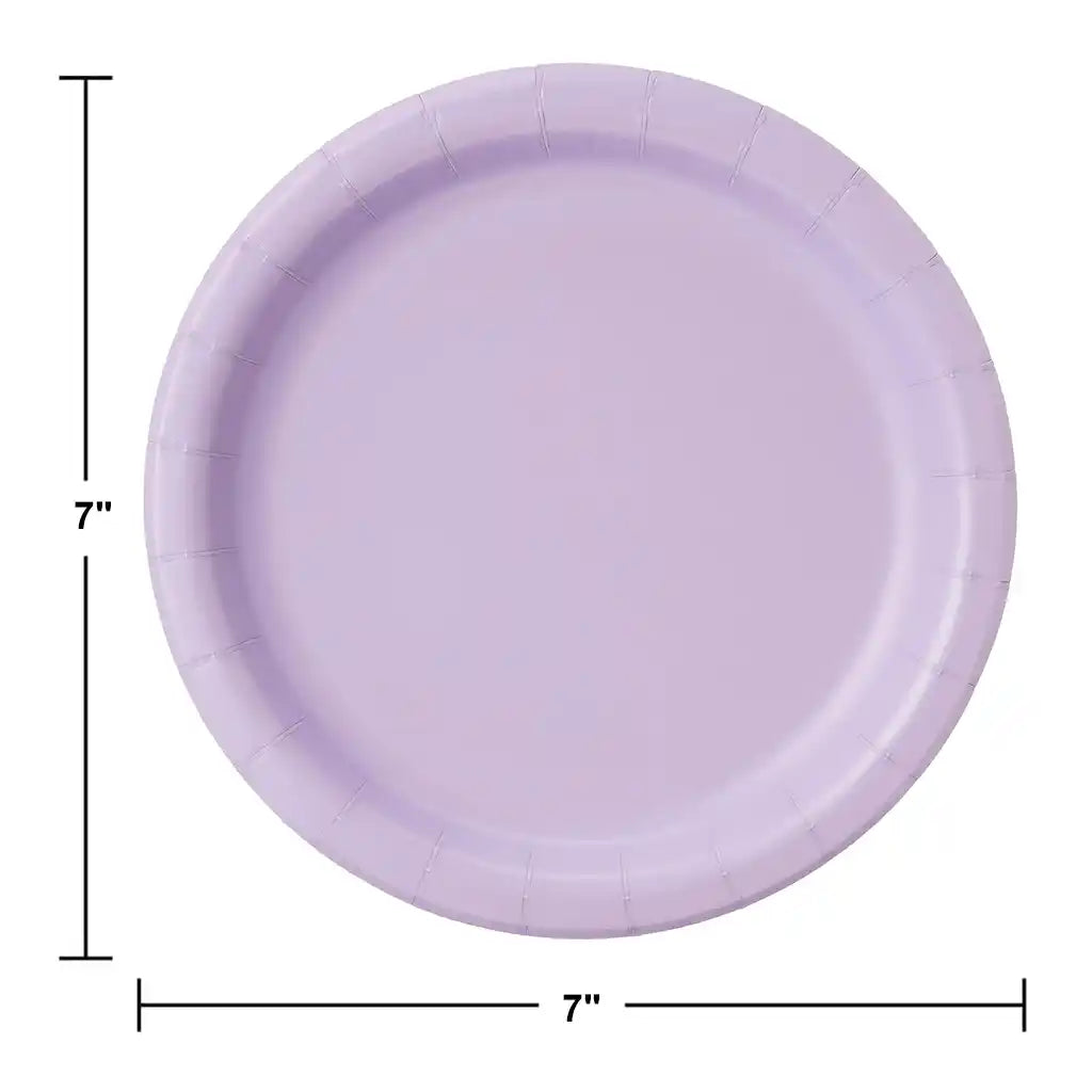 Luscious Lavender Luncheon Plates 7in, 24ct