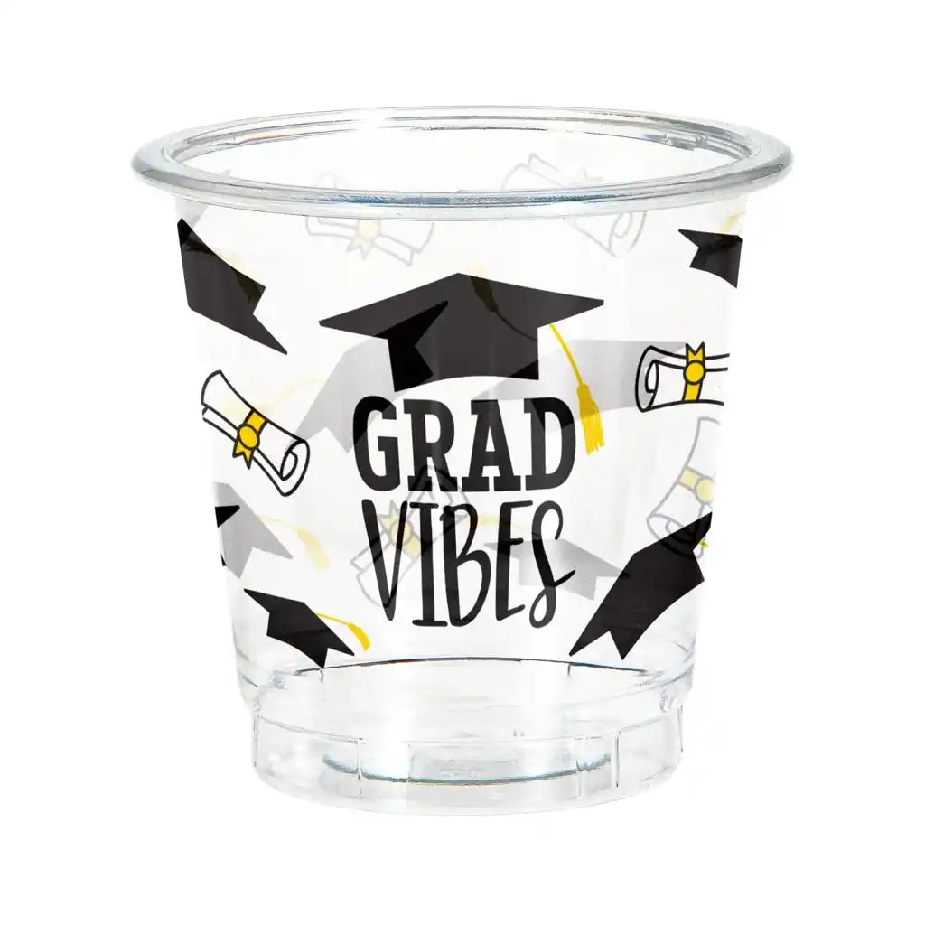 Congrats Grad Plastic Shot Glass, 2oz, 8ct