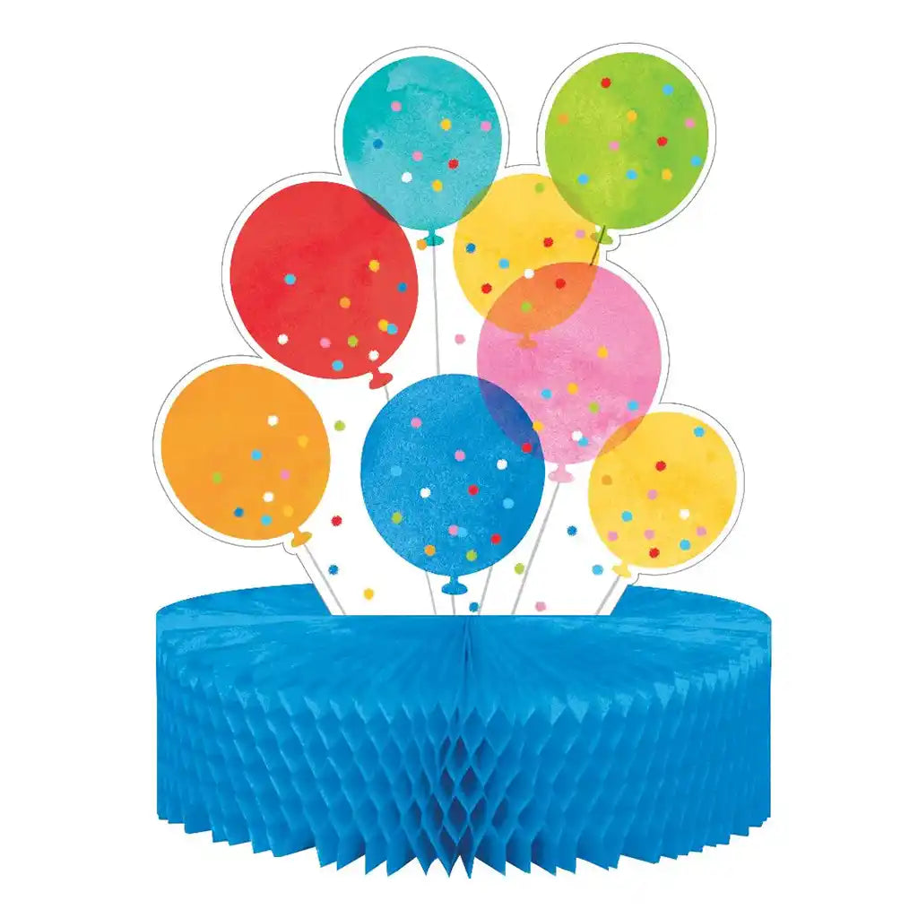 Confetti Balloons Honeycomb Centerpiece