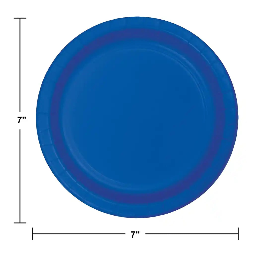 Cobalt Luncheon Plates 7in, 24ct