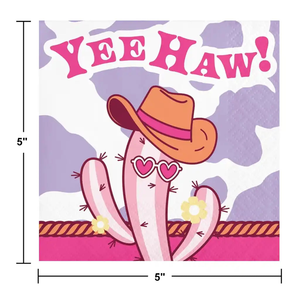 Boots And Bows Beverage Napkins 16ct, 2Ply