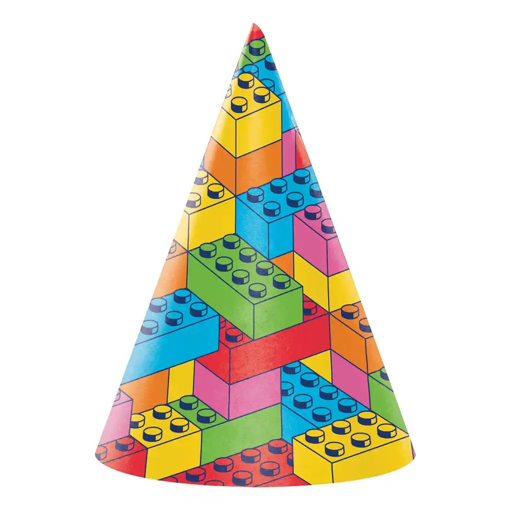 Block Bash Paper Hats 8ct