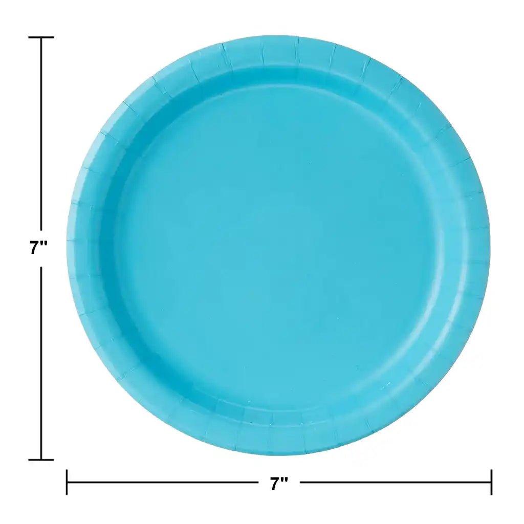 Bermuda Blue Luncheon Plates 7in, 24ct