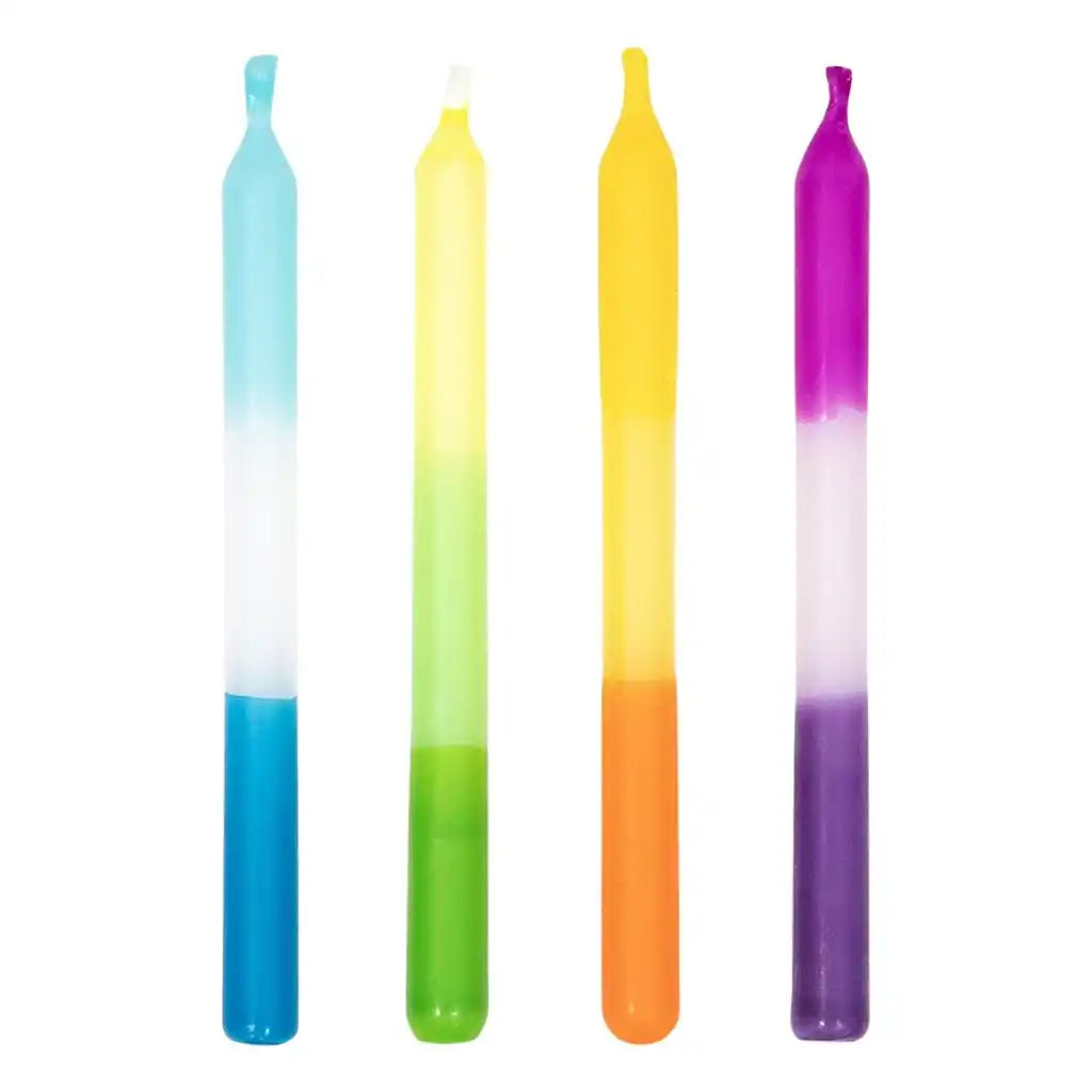 Multicolor Ombre Candles, 20ct