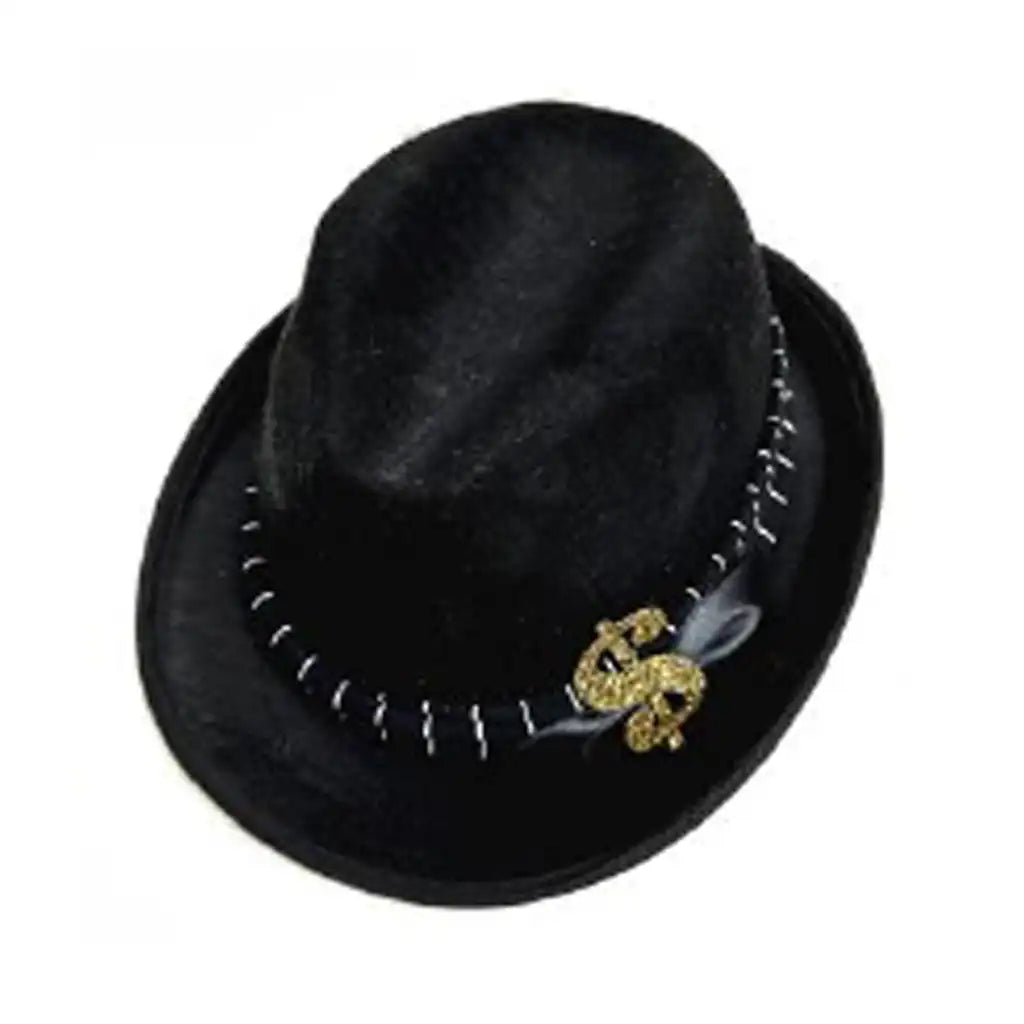 Gangster Hat With Dollar Sign