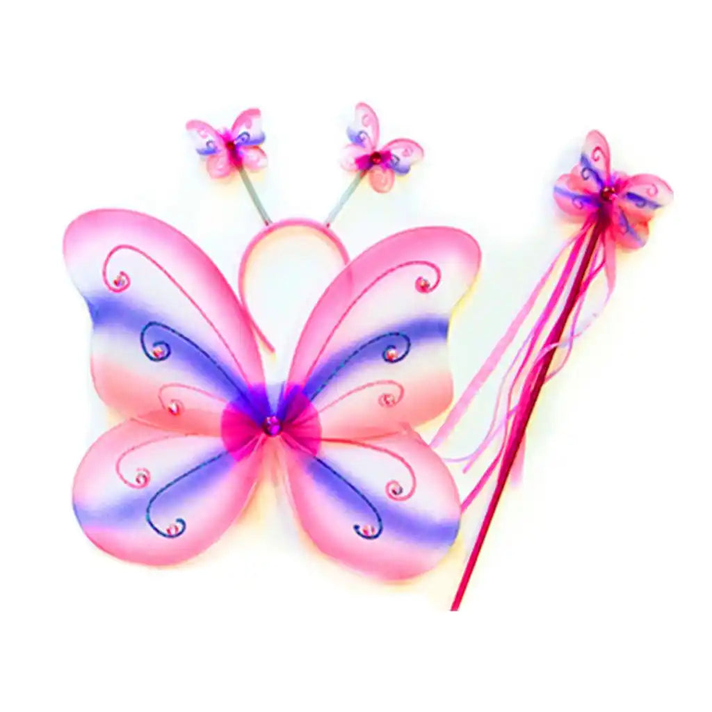 Butterfly Wing Wand Antenna Set, Pink