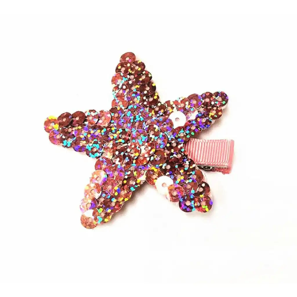 Sequins Sea Star Hair Clip