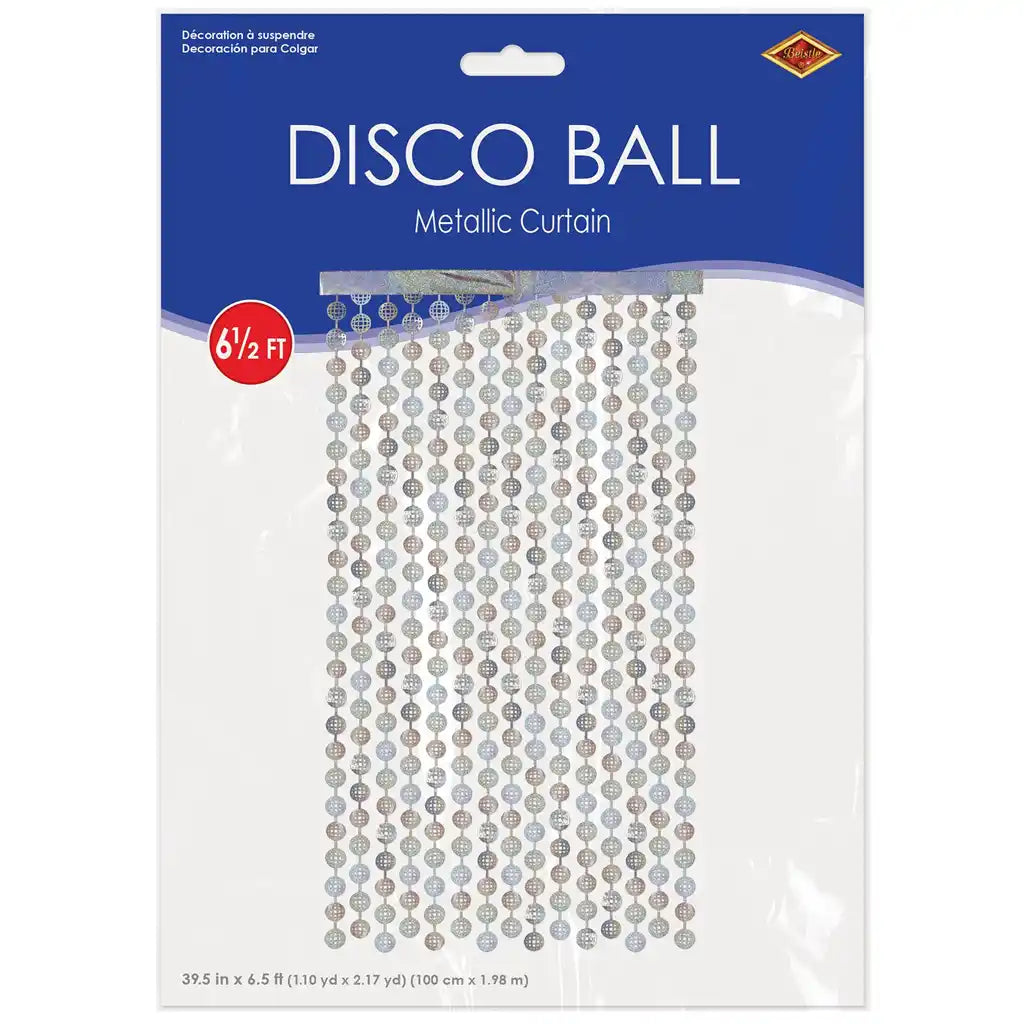 Metallic Disco Ball Curtain