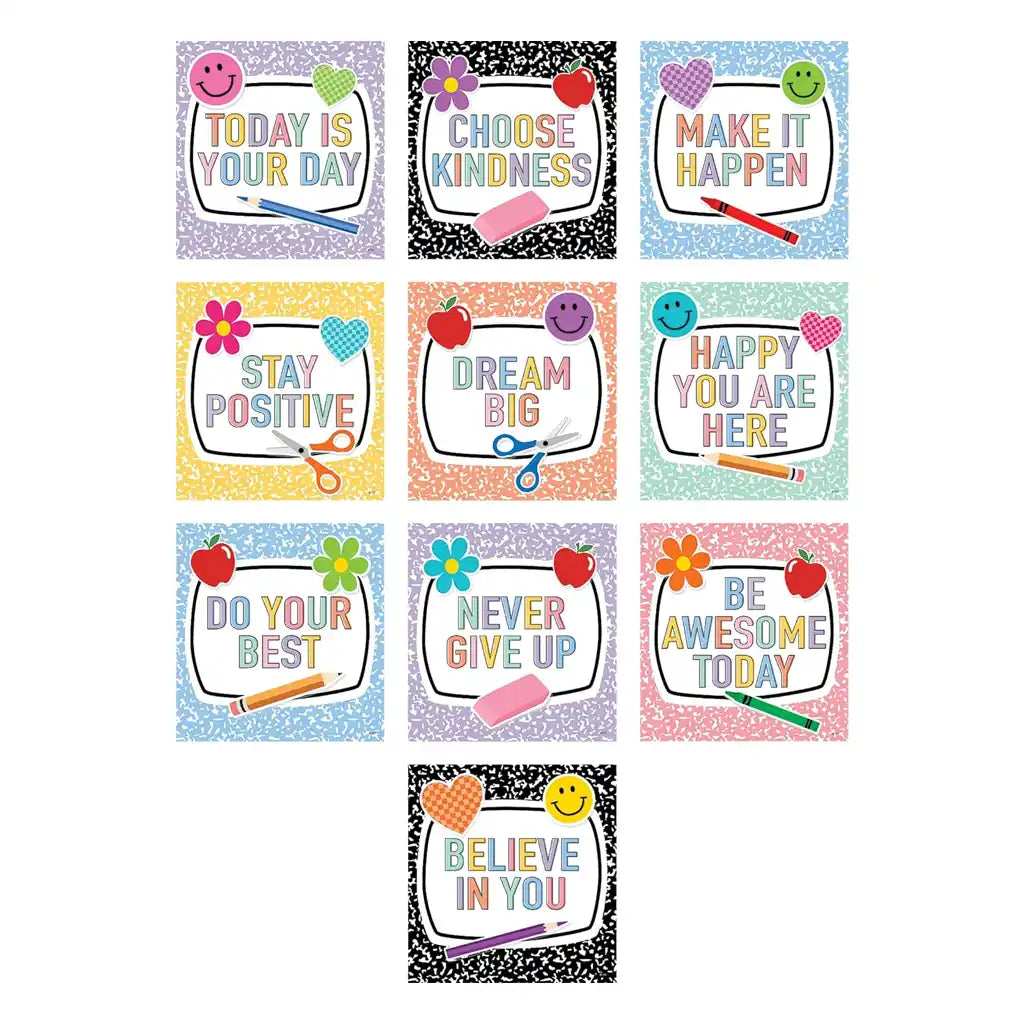 Cool for School Positive Sayings Accents