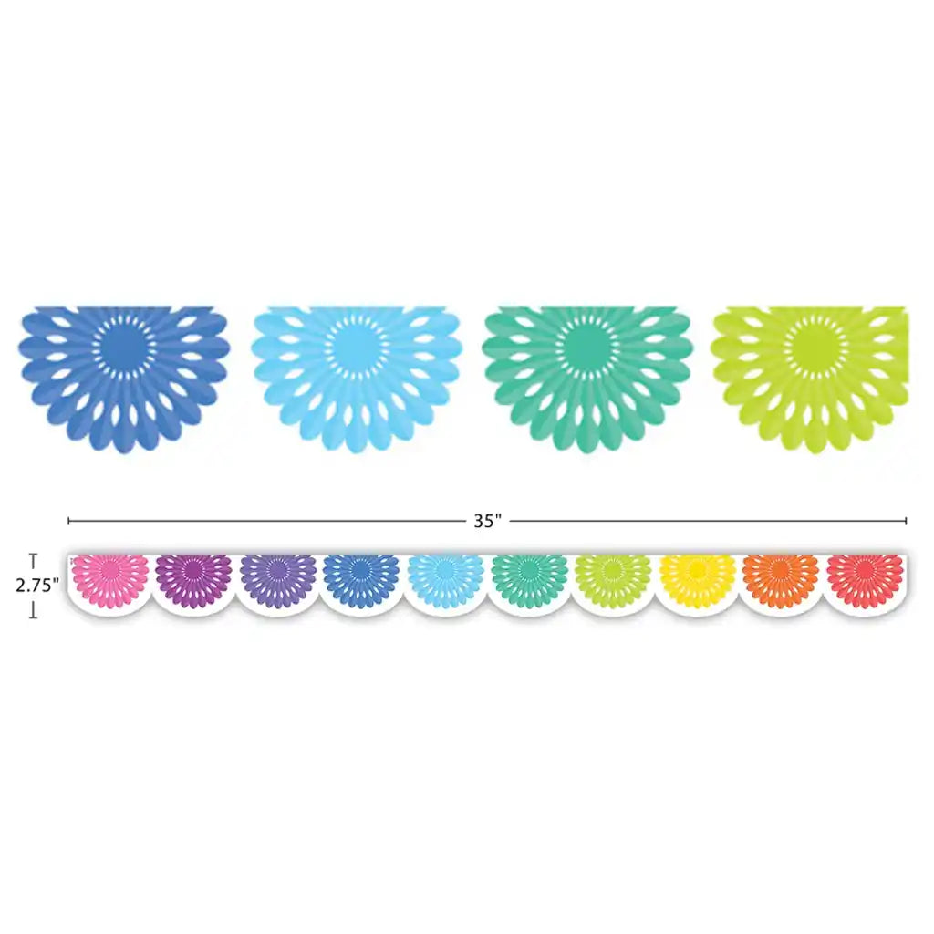 Colorful Fiesta Die-Cut Border Trim