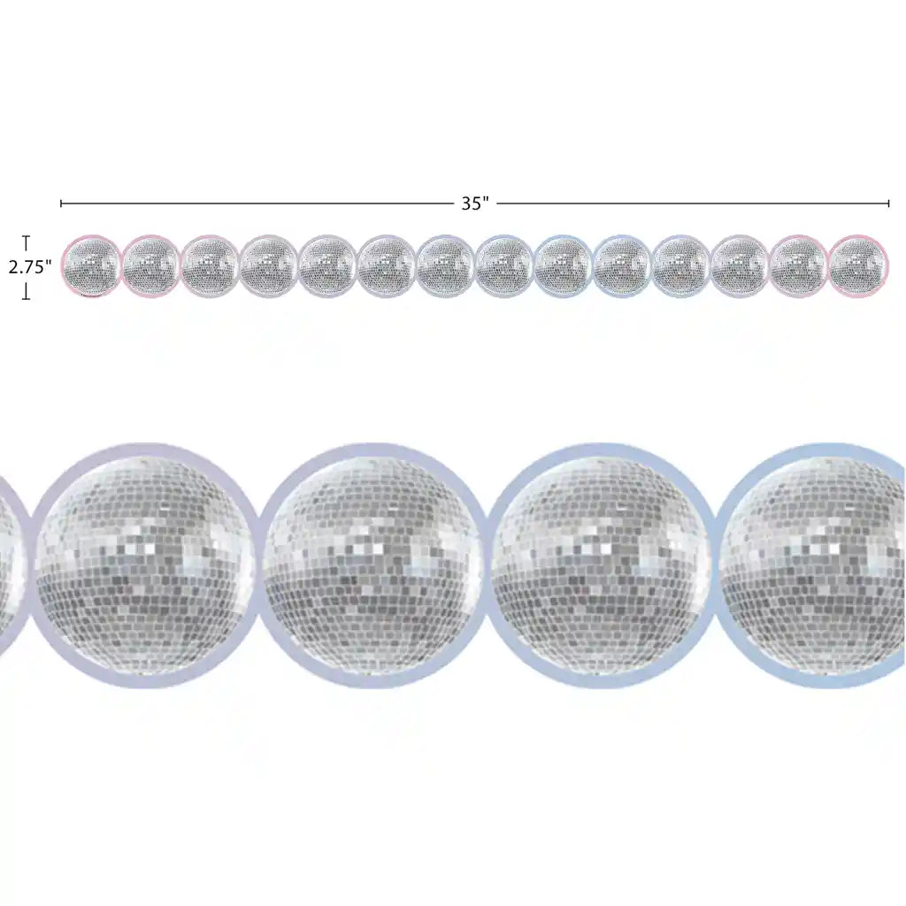 Disco Balls Die-Cut Border Trim