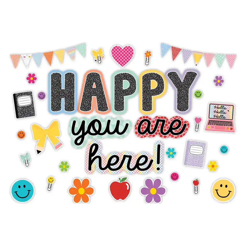 Cool for School Happy You Are Here Bulletin Board