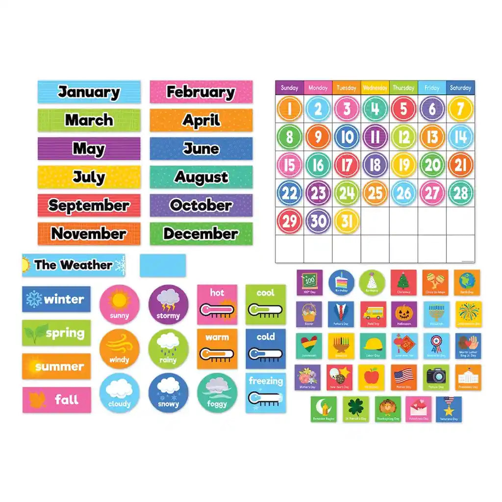 Colorful Magnetic Calendar Set