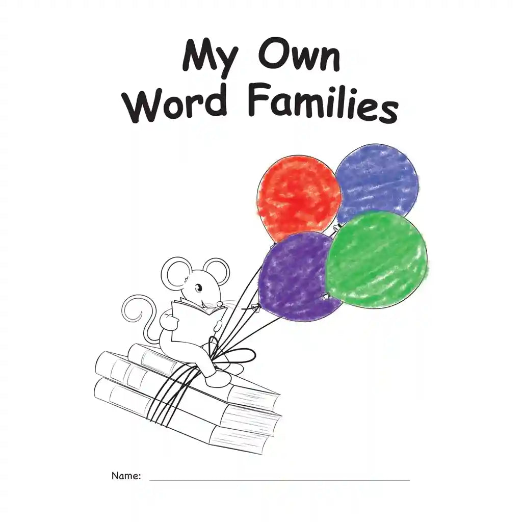 My Own Books: My Word Families Book