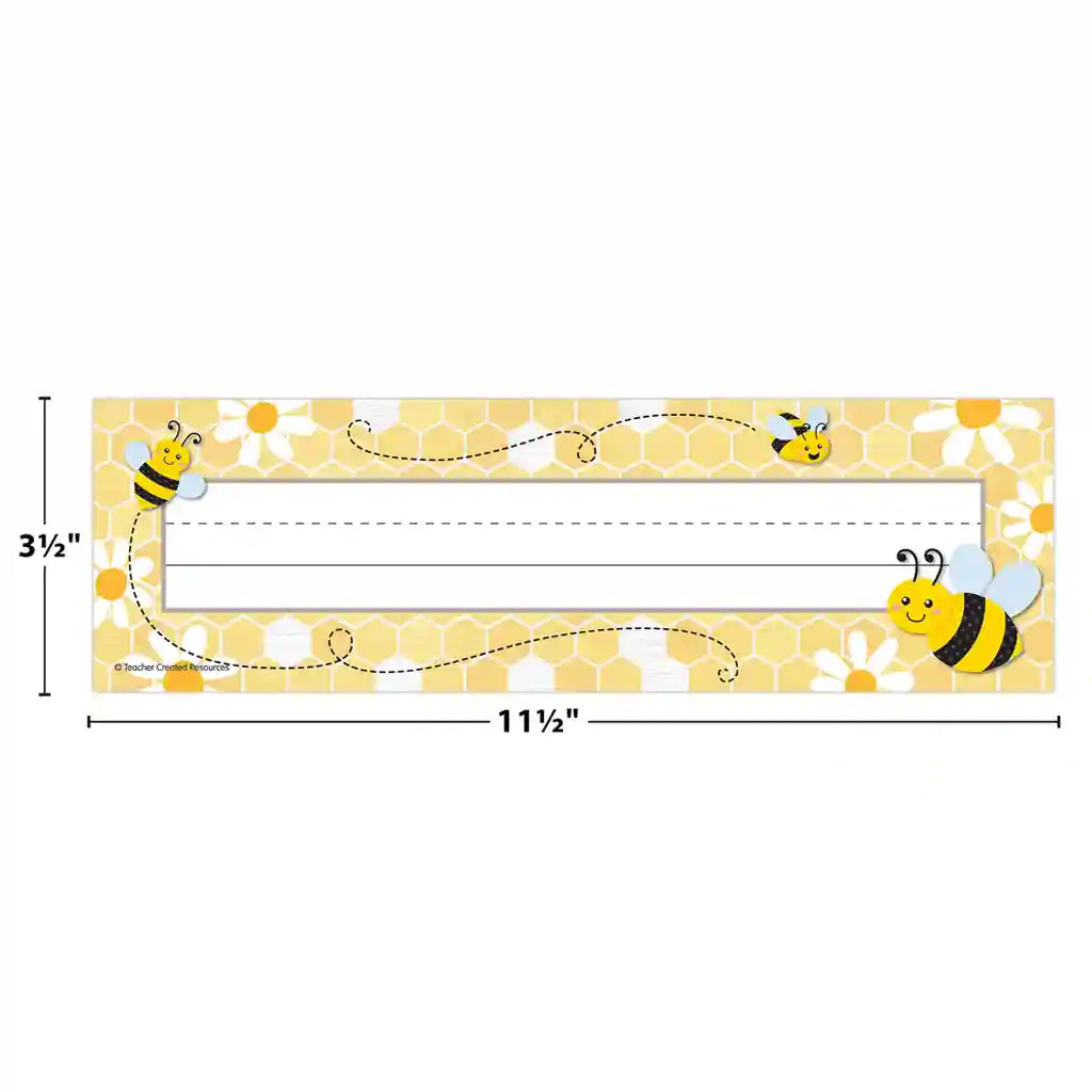 Buzzing Bees Flat Name Plates