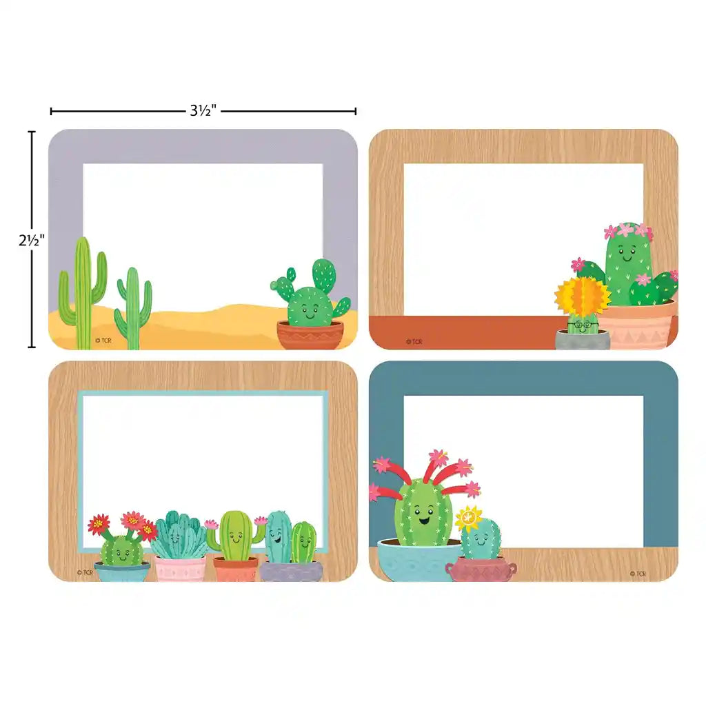 Happy Cactus Crew Name Tags/Labels Multi-Pack