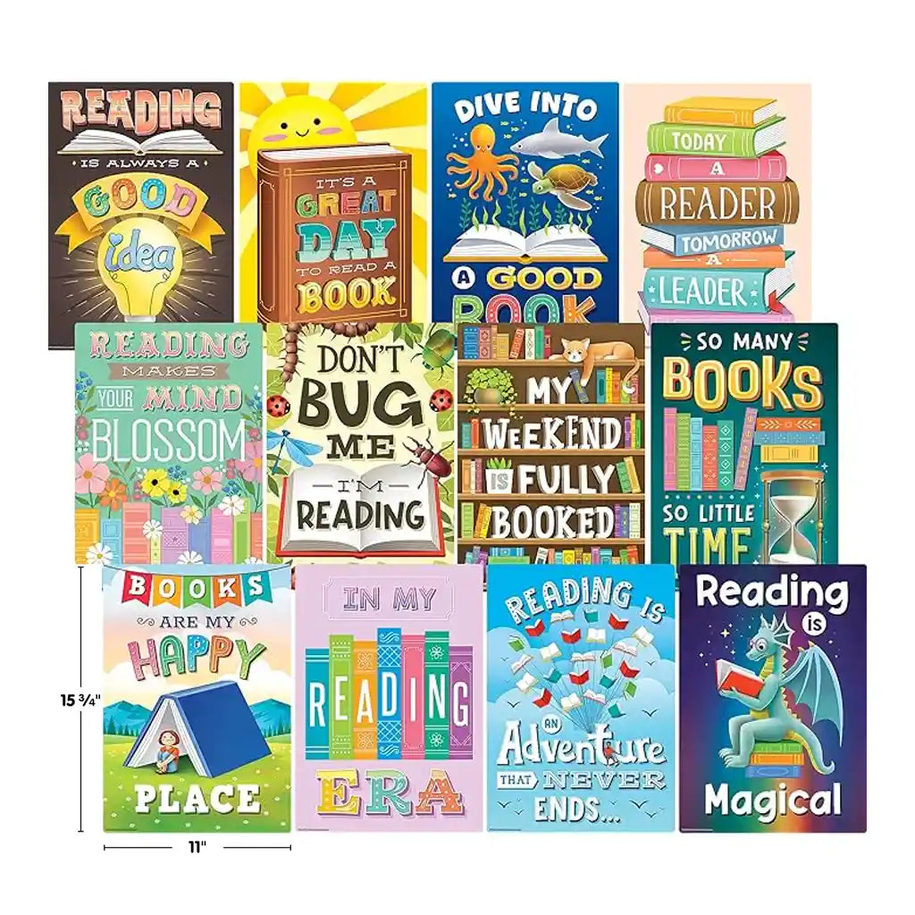 Reading is Fun Small Poster Pack