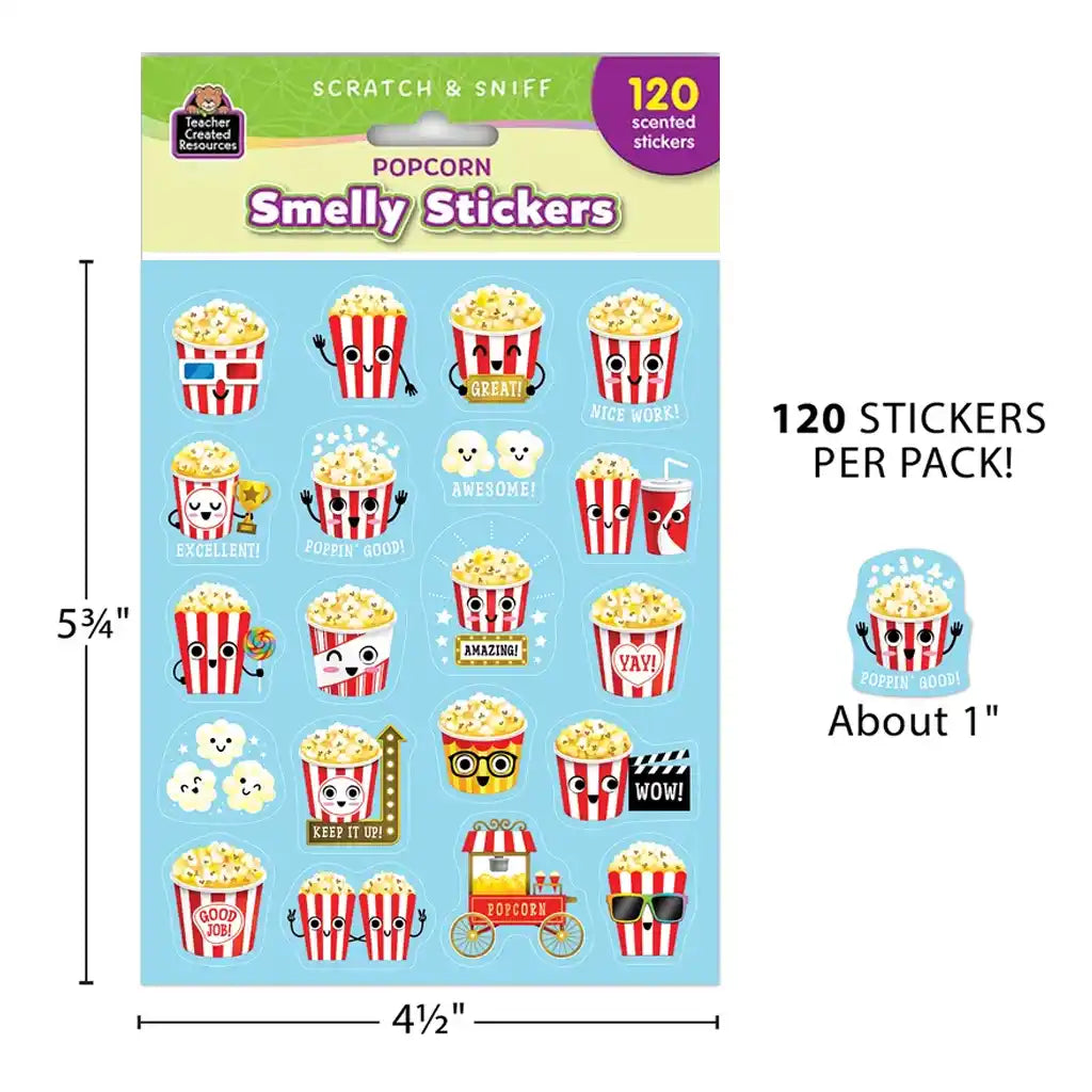 Popcorn Smelly Stickers