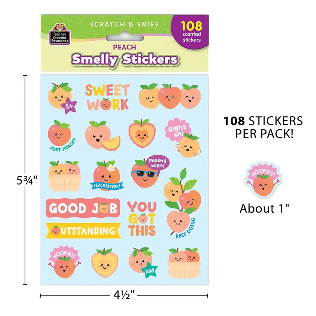 Peach Smelly Stickers