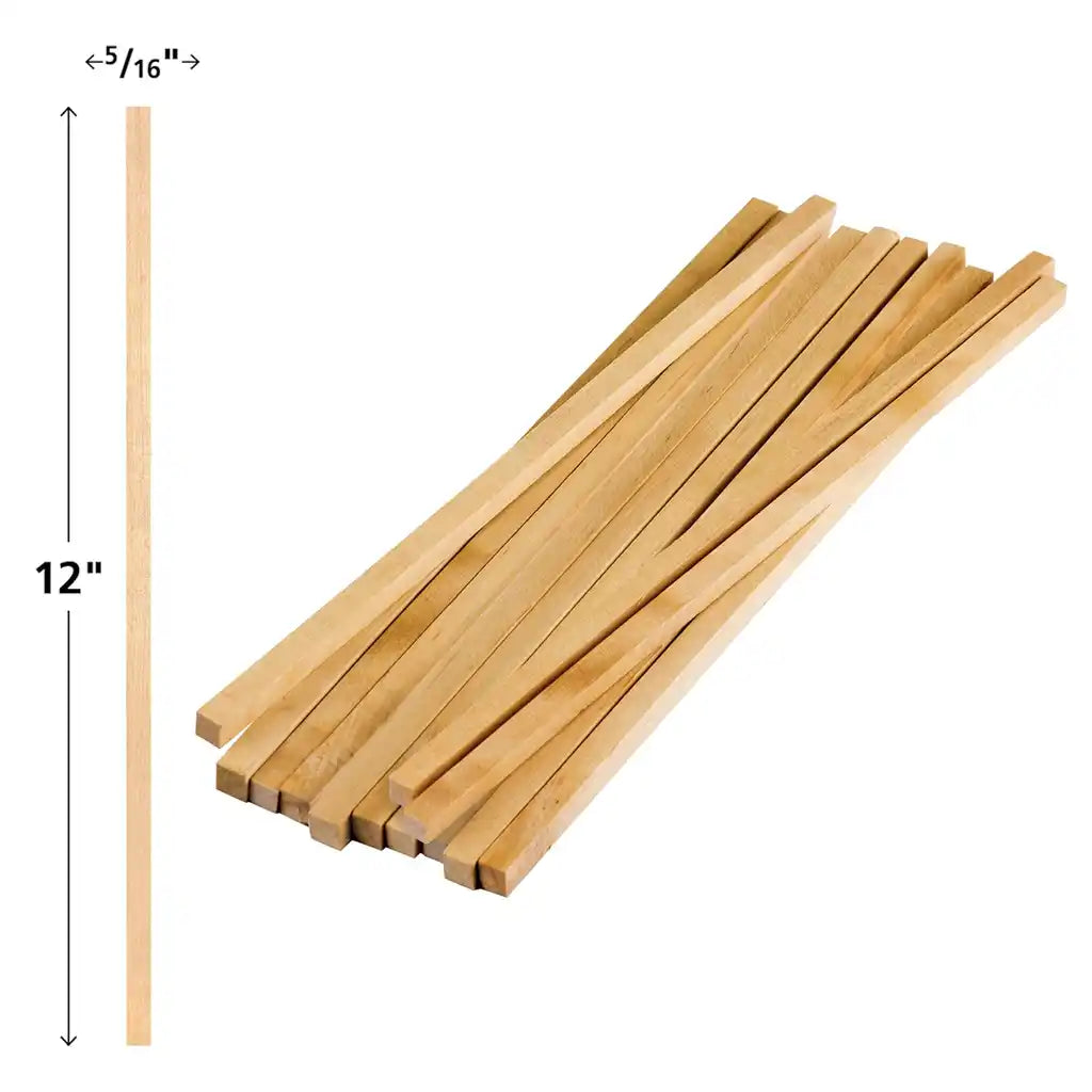 STEM Basics: Square Wooden Dowels,12 Count