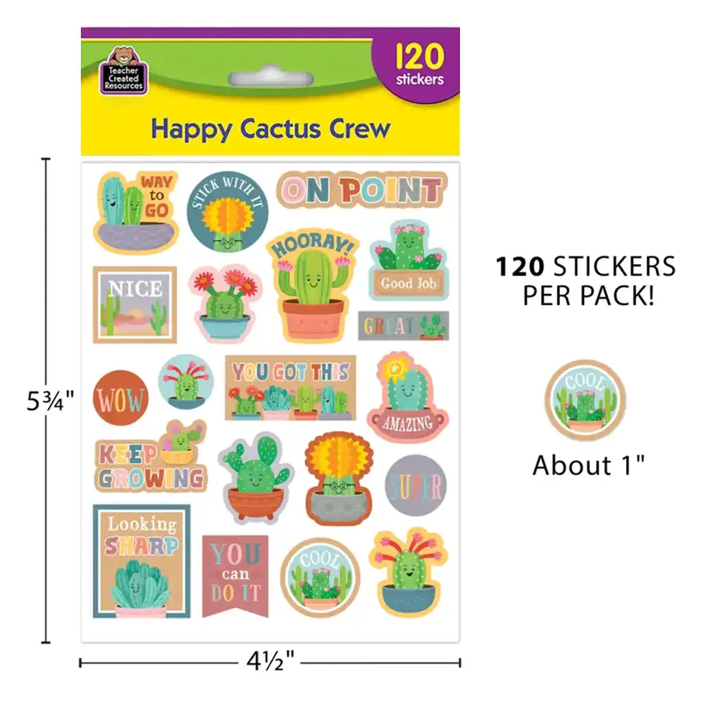 Happy Cactus Crew Stickers