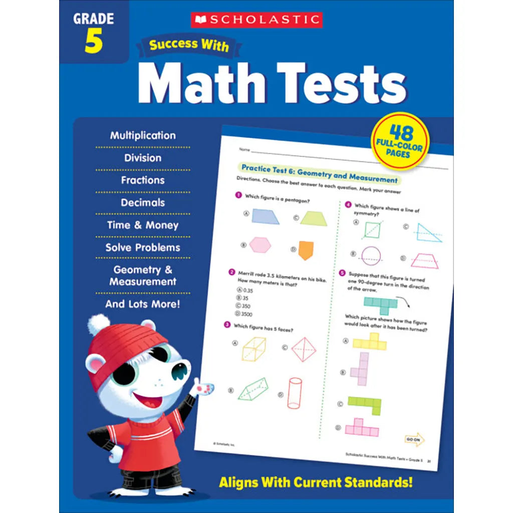 Scholastic Success With Math Tests Grade 5