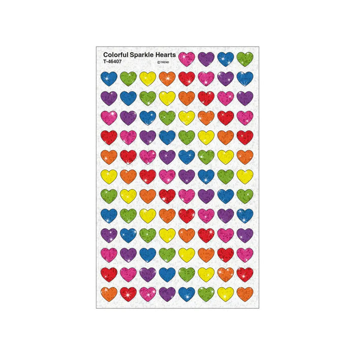 Colorful Stickers of Shiny Hearts, 400ct